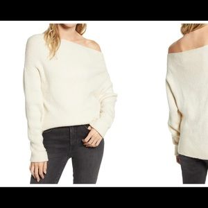 Off the shoulder sweater